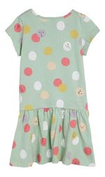 Vestido Curto Infantil Menina Com Babado