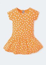 Vestido Curto Infantil Menina Com Babado