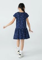 Vestido Curto Infantil Menina Com Babado