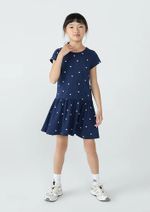 Vestido Curto Infantil Menina Com Babado