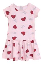 Vestido Curto Infantil Menina Com Babado