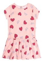 Vestido Curto Infantil Menina Com Babado