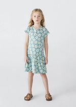 Vestido Curto Infantil Menina Com Babado