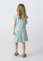 Vestido Curto Infantil Menina Com Babado