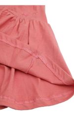 Vestido Básico Manga Curta Em Malha De Algodão