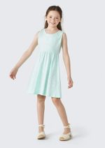 Vestido De Algodão Sem Manga (3008x)