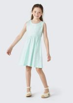 Vestido De Algodão Sem Manga (3008x)