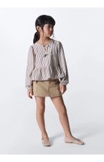 Shorts Saia Infantil Menina Regular Em Sarja