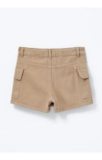 Shorts Saia Infantil Menina Regular Em Sarja