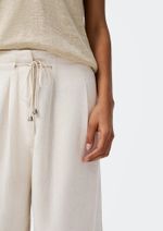 Calça Feminina Cintura Alta Com Linho