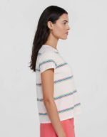 Blusa Feminina Manga Curta Em Malha De Algodão Estampada