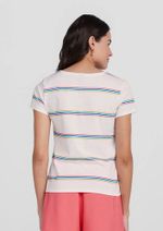 Blusa Feminina Manga Curta Em Malha De Algodão Estampada