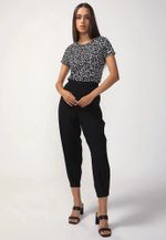 Blusa Feminina Manga Curta Em Malha De Algodão Estampada