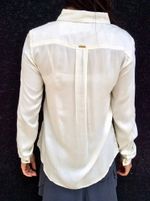 Camisa Em Viscose Bordados Em Tule 