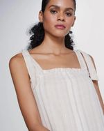 Vestido Midi Em Tecido Fio Tinto