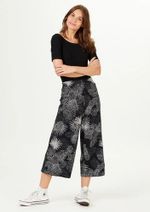 Calça Feminina Pantacourt Cintura Alta Em Viscose