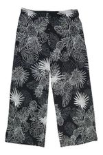 Calça Feminina Pantacourt Cintura Alta Em Viscose