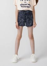 Shorts Infantil Menina Clochard Em Viscose