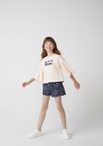 Shorts Infantil Menina Clochard Em Viscose