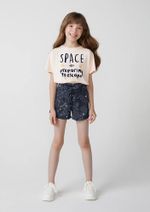 Shorts Infantil Menina Clochard Em Viscose