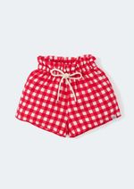 Shorts Infantil Menina Clochard Em Xadrez Dpa