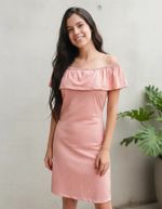 Vestido Estampado Com Babado - Up Zup