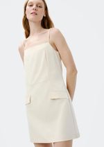 Vestido Curto Com Lapela Com Viscose