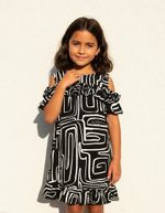 Vestido Infantil Em Viscose Da Puc - Cód. 2750