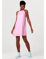 Vestido Básico Curto Com Decote Halter Neck Rosa-escuro P