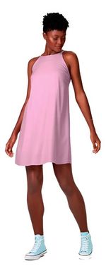 Vestido Básico Curto Com Decote Halter Neck Rosa-escuro P