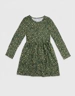 Vestido Infantil Manga Longa Rodado