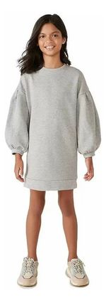 Vestido Infantil Menina Manga Longa Em Moletom Mini Me