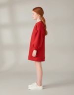 Vestido Infantil Menina Manga Longa Em Moletom Mini Me