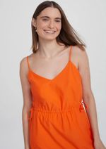 Vestido Midi Com Barra Em Laise