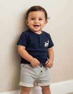 Conjunto Bebê Menino Com Estampa