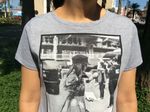 Blusa Cropped Feminina Com Estampa Em Quadricomia