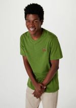Camiseta Masculina Alongada Em Flamê
