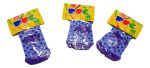 Kit Com 3 Meias Bebê  Azul/violeta 0 A 6 Meses