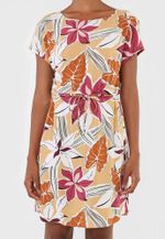 Vestido Curto Em Tecido De Viscose Com Cordão