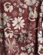 Vestido Curto Em Tecido De Viscose Com Cordão