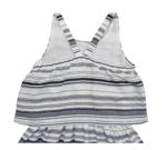 Vestido Infantil Menina Em Tecido De Fio Tinto Com Forro
