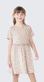 Vestido Curto Infantil Rodado