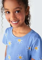 Vestido Curto Infantil Rodado