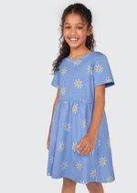 Vestido Curto Infantil Rodado