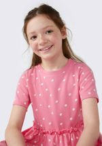 Vestido Curto Infantil Rodado