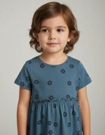Vestido Curto Infantil Rodado