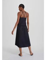 Vestido Godê Em Tecido De Algodão