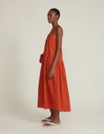 Vestido Godê Em Tecido De Algodão