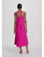 Vestido Godê Em Tecido De Algodão