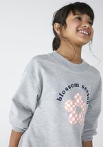 Vestido Infantil Manga Longa Com Estampa Em Moletom